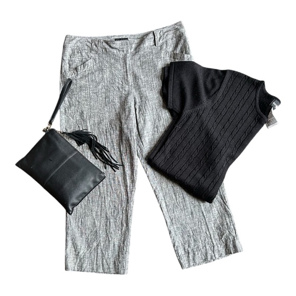 Harve Bernard | Linen Capris - Picture 1 of 8